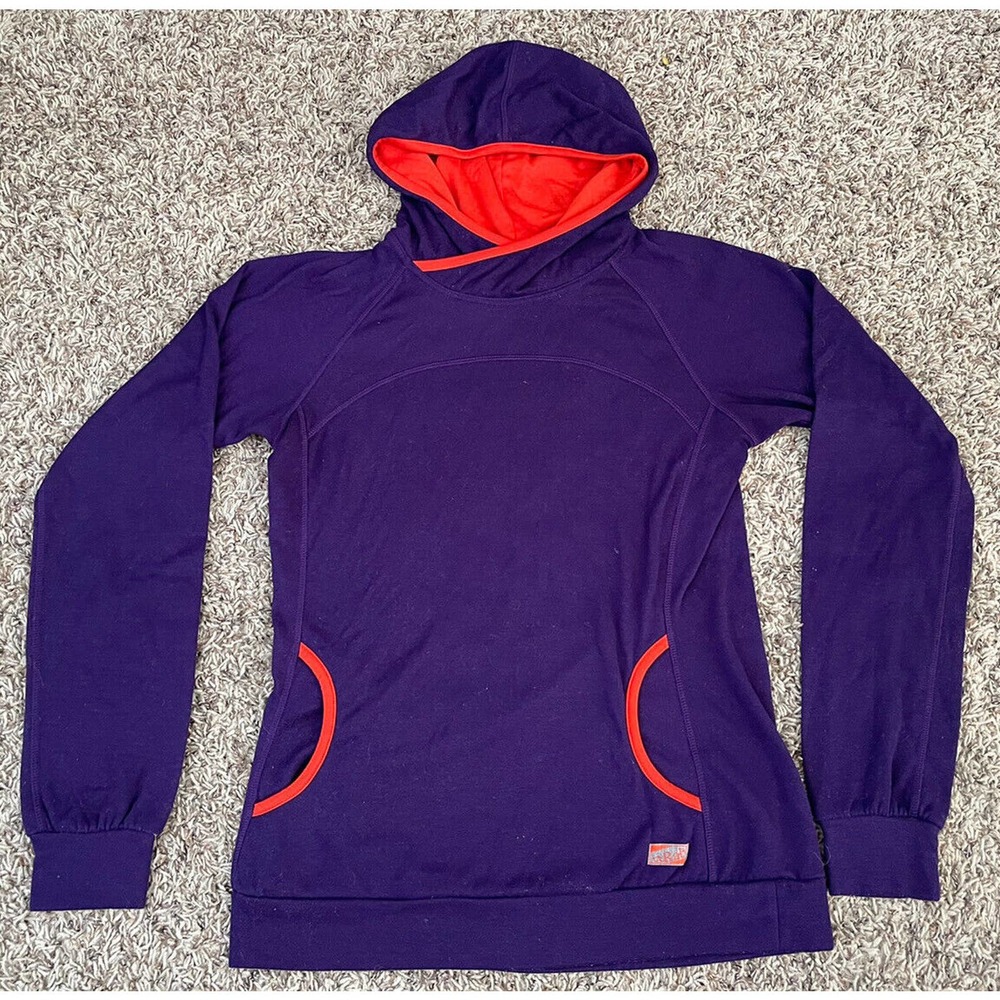 Womens Rab Elevation Hoodie Pullover Sweatshirt Small Purple